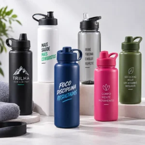 botellas deportivas personalizables en estudio