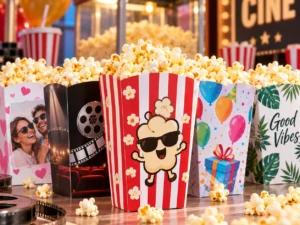 fiesta de palomitas y cine
