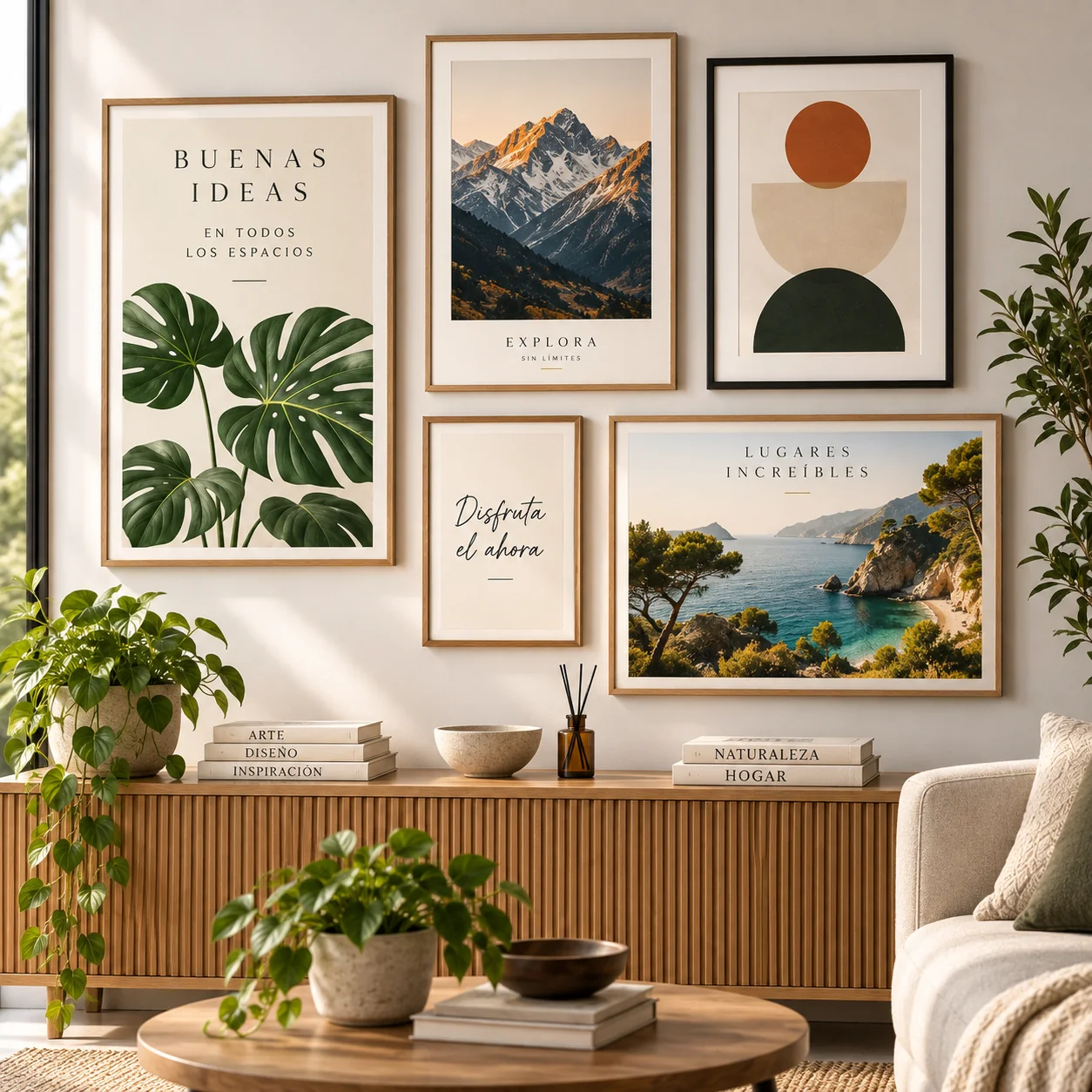 galería escandinava de inspiración natural