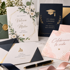 Tarjetas e invitaciones personalizadas