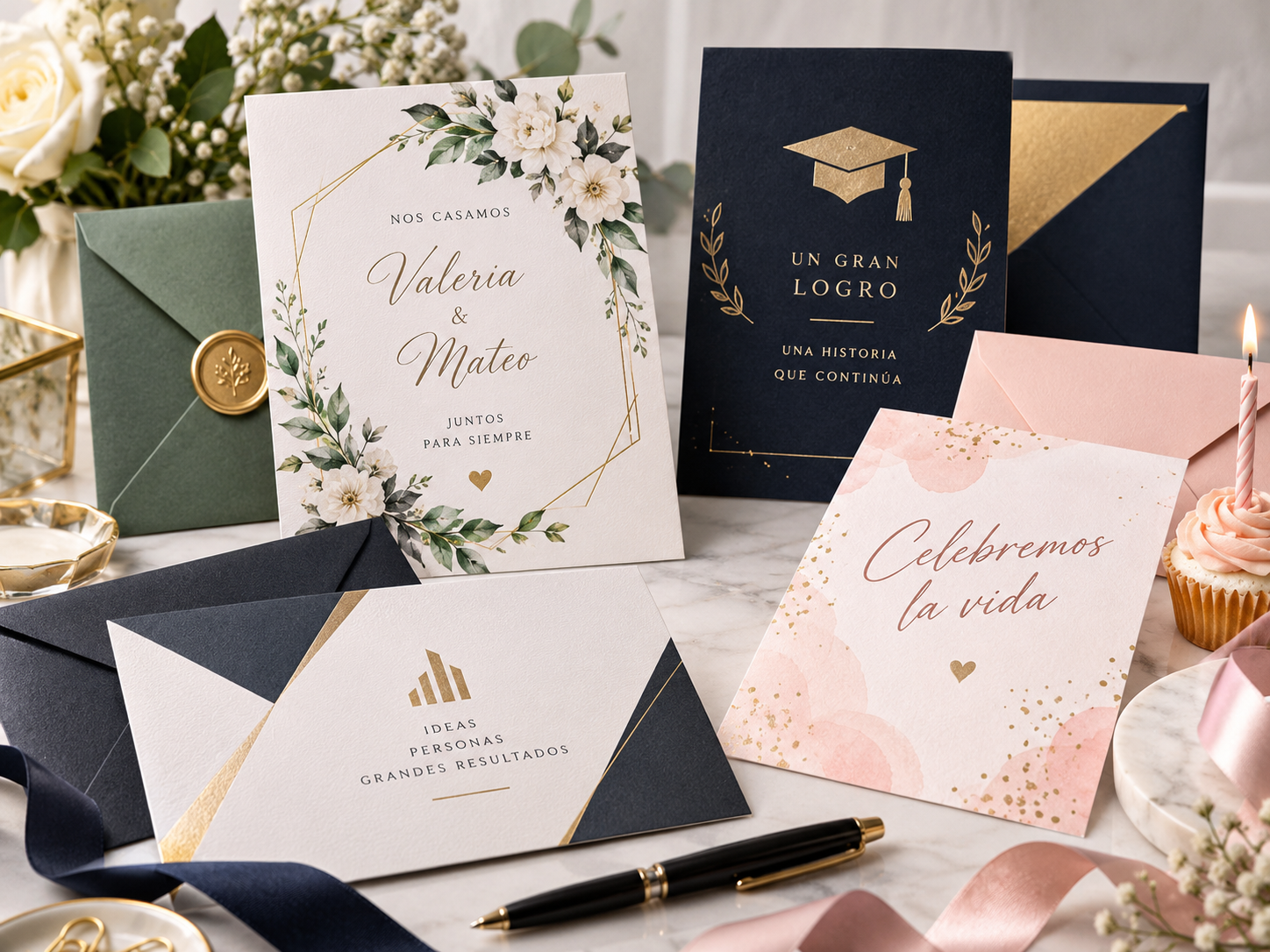 Tarjetas e invitaciones personalizadas
