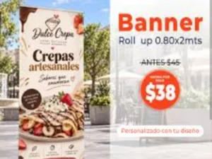Banner Roll Up 0.80 x 2.00 mts