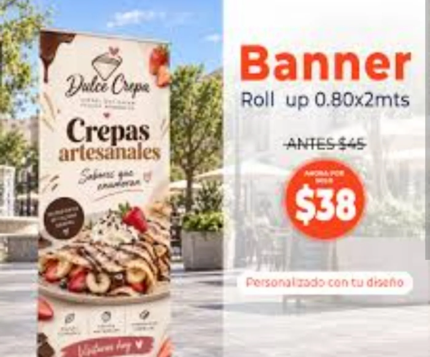 Banner Roll Up 0.80 x 2.00 mts