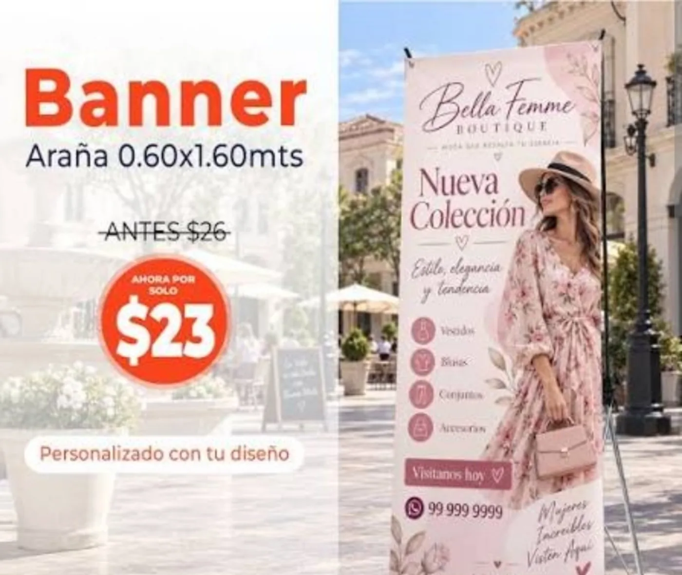 Banner Araña 0.60 x 1.60 mts