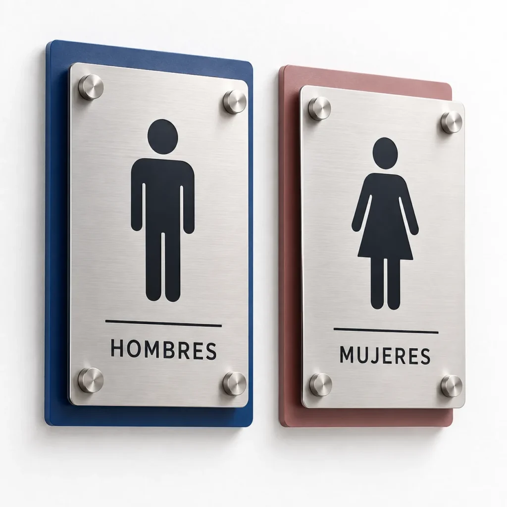 Rótulos para baños