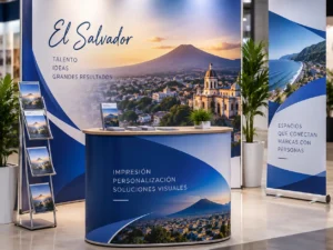 stand promocional el salvador en exposición