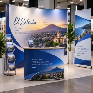 stand promocional el salvador en exposición